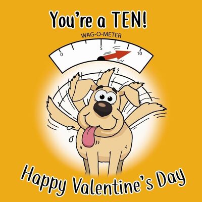 Carta di San Valentino divertente dal cane