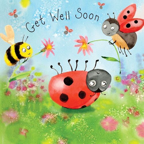 Get Well Soon Card Ladybug