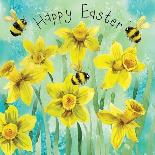 Happy Easter Card - Daffodils