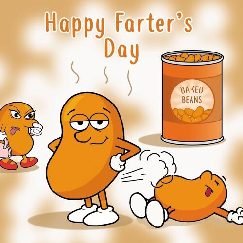 Happy Fathers Day Card - Farters Day