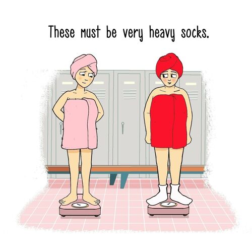 Heavy Socks - Funny Card For Her