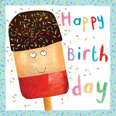 Ice Lolly - Tarjeta de cumpleaños para niños