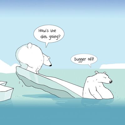 Iceberg Bugger - Biglietto di auguri divertente