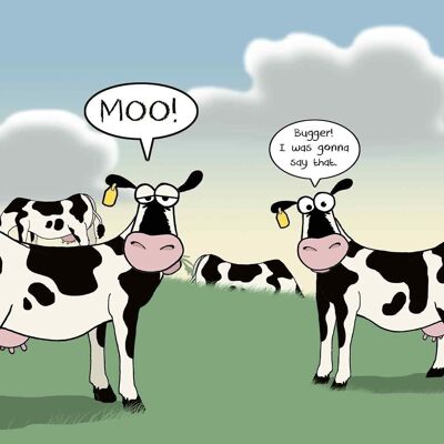 Jealous Cow - Funny Card