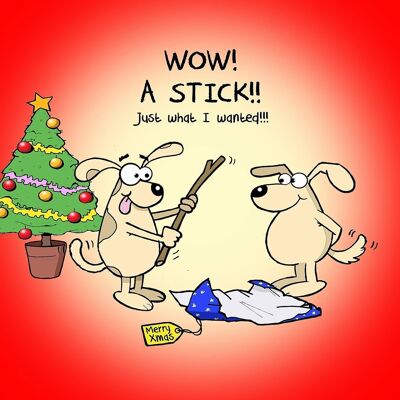 Just What I Wanted - Funny Dog Christmas Card