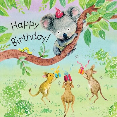 Koala - Tarjeta de cumpleaños para niños