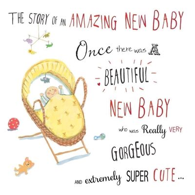 Large New Baby Card