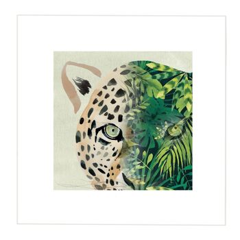 Imprimé léopard - Image plus petite - Bordure plus grande à 5 cm