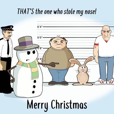 Line Up - lustige Weihnachtskarte