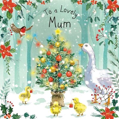 Cartolina di buon Natale della mamma adorabile