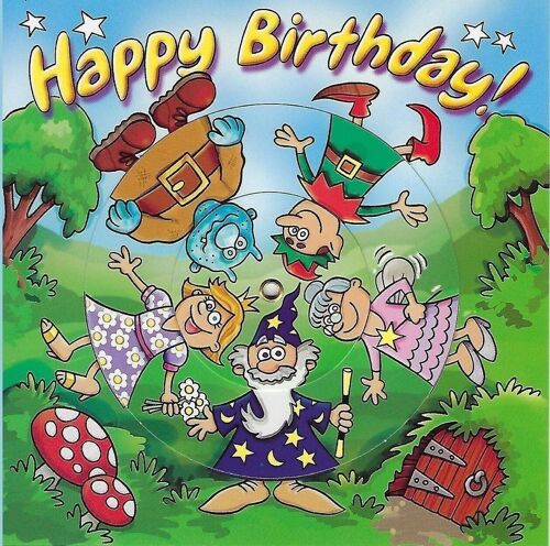 Magical Spinner Birthday Card - Childrens Birthday Card