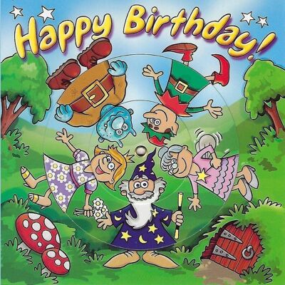 Tarjeta de cumpleaños Magical Spinner - Tarjeta de cumpleaños para niños
