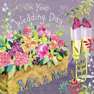 Mrs & Mrs Wedding Card