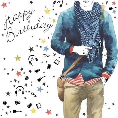 Musica - Scheda di buon compleanno maschile