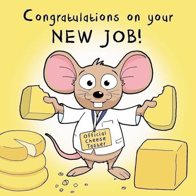 Official Cheese Taster - Funny New Job Card