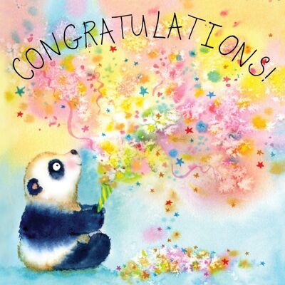 Carte de félicitations Panda
