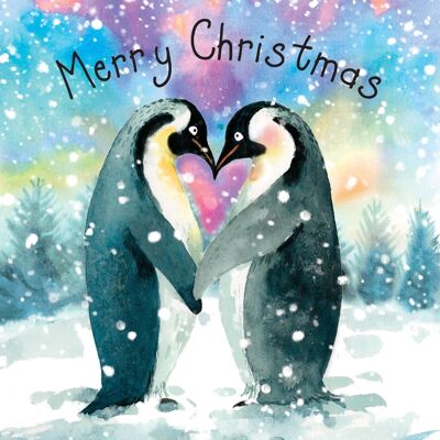 Penguins - Merry Christmas Card