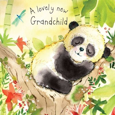 Nueva tarjeta de nieto Panda