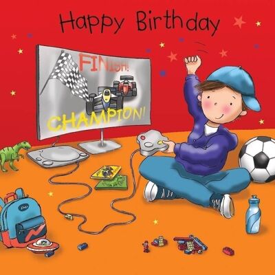 Tarjeta de feliz cumpleaños PlayStation - Tarjeta de cumpleaños para niños