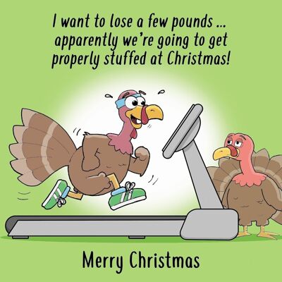 Properly Stuffed - Funny Christmas Card