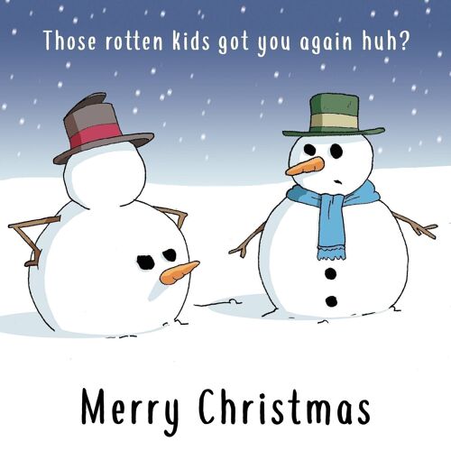 Rotten Kids - Funny Xmas Card