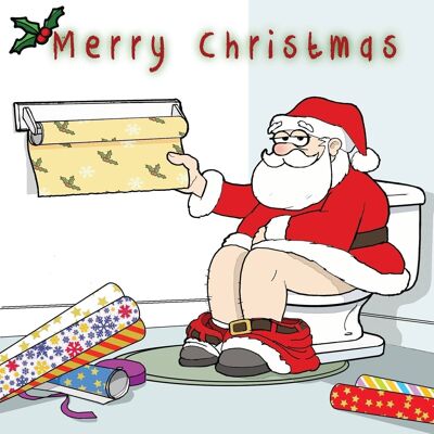 Santa Humour Christmas Card