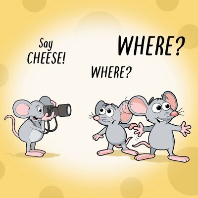 Sagen Sie Käse - Humor-Karte