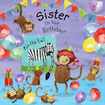 Schwester-Geburtstagskarte