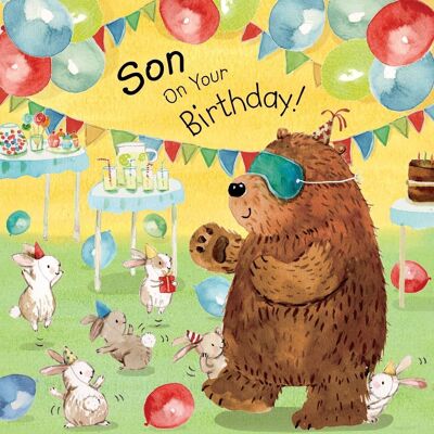 Sohn-Geburtstagskarte