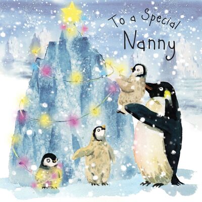 Spezielle Nanny-frohe Weihnachtskarte