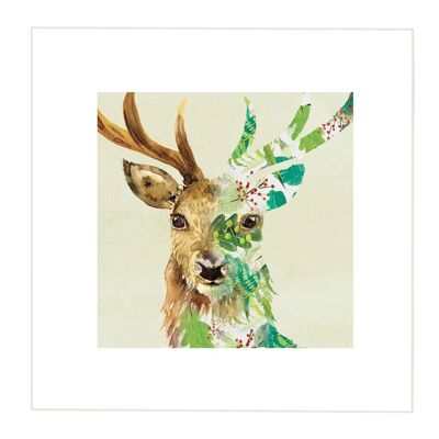 Stag Print - Smaller Image - Larger Border at 5cm