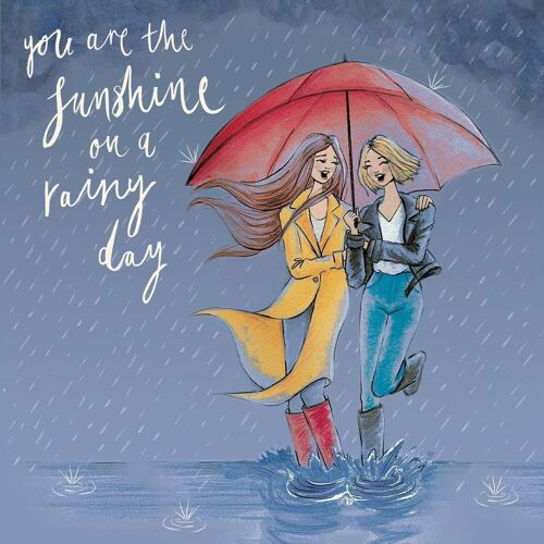 Sunshine on a Rainy Day - Motivational Card
