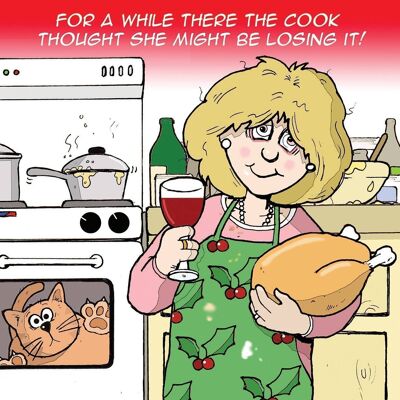 Think She Might Be Losing It - Funny Christmas Card