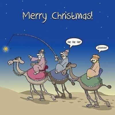 Three Wise Men - Funny Christmas Card