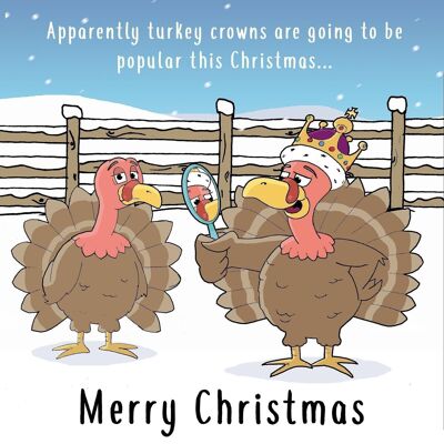 Türkei-Krone - lustige Weihnachtskarte