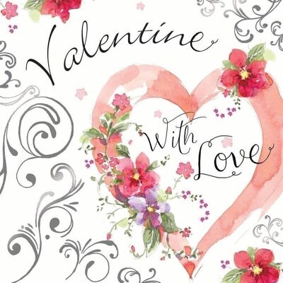 Tarjeta del Día de San Valentín Para Ella o Para Él - Corazón