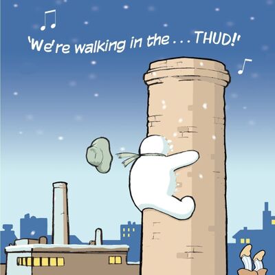 Walking in the THUD! - Funny Xmas Card