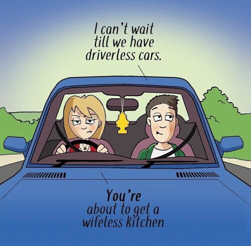 Wifeless Kitchen - Funny Greeting Card