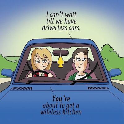 Wifeless Kitchen - Funny Greeting Card