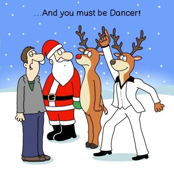 Vous devez être danseur - Carte de Noël drôle