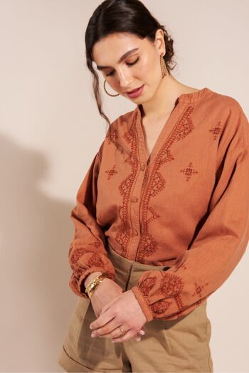 Blouse Nelya Terracota 5