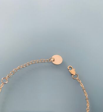 Bracelet constellation, gourmette pierres naturelles magiques Swarovski  perles Heishi or, bracelet doré, bracelet pierre, bijoux cadeaux (SKU: PR-172) 2
