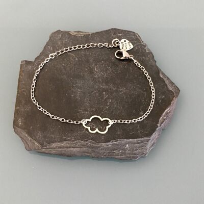 Pulsera nube plata mujer, pulsera mujer, pulsera nube, idea regalo, joya regalo, constelación, pulsera mujer plata (SKU: PR-175)