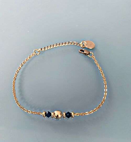 Bracelet pierre, gourmette pierres naturelles magiques Swarovski  perles Heishi or, bracelet doré, bracelet pierre, bijoux cadeaux (SKU: PR-177)