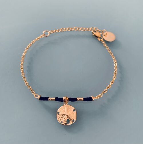 Bracelet dollar des sables, Bracelet femme gourmette plaqué or, bracelet doré, cadeau de noel, bracelet or, bijoux cadeaux, bijou femme or (SKU: PR-209)