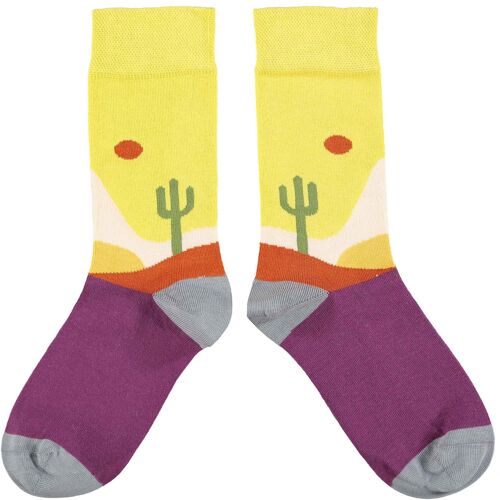 Women's Organic Cotton Crew Socks - desert