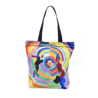 TOTE BAG MOYEN ROBERT DELAUNALY "DRAME POLITIQUE" 40x40 cm (plus 10 cm de bas)