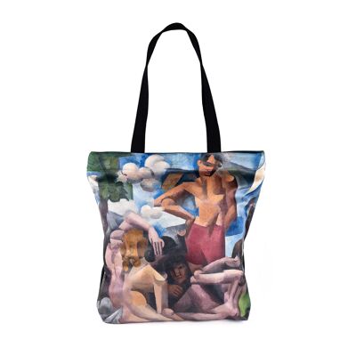 TOTE BAG MOYEN ROGER DE LA FRESNAYE "LES BAIGNEUSES" 40x40 cm (plus 10 cm de bas)