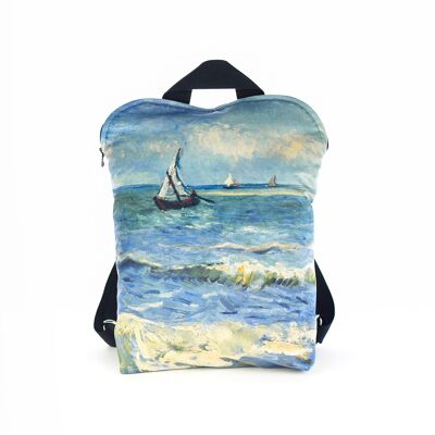 RUCKSACK MITTLERE VINCENT VAN GOGH "THE SEA" 31 x 38 cm