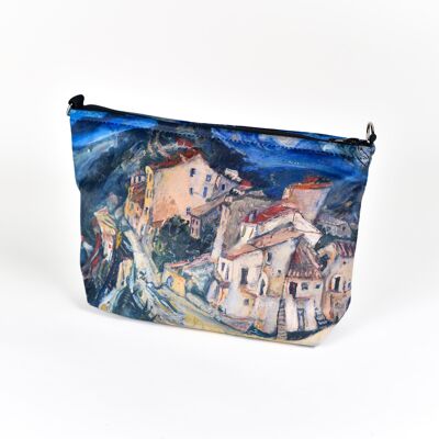 COSMETIC BAG CHAIM SOUTINE "VIEW OF CAGNES"